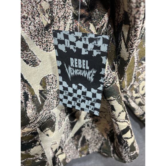 Rare Rebel Vengeance Tapestry Camo Hunting Jacket Mens Size M NWT - Picture 8 of 12